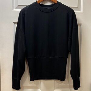 Athleta Athleta Black Potrero Crewneck Sweatshirt, Size S